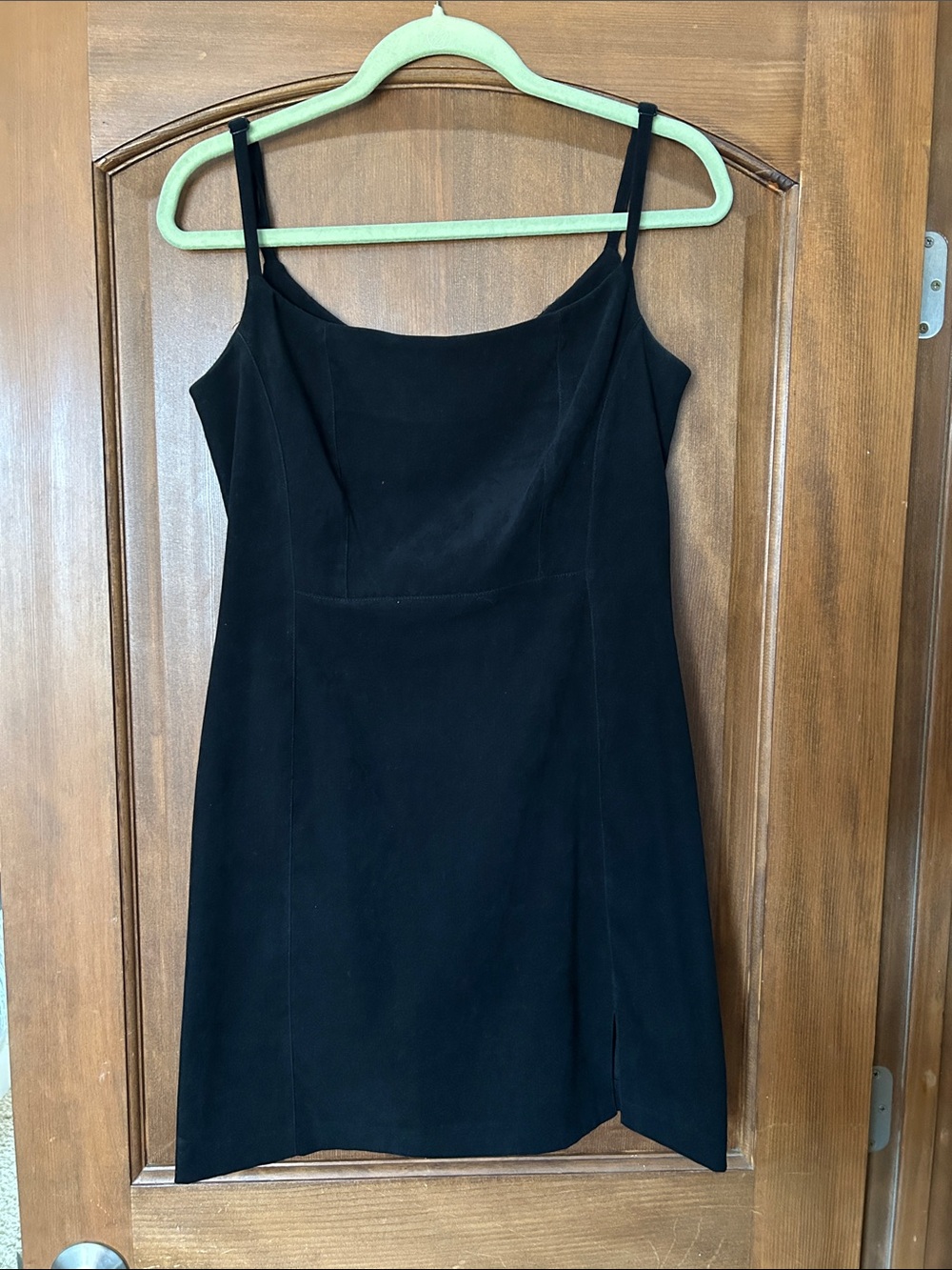 Express Black Mini Slip Dress with Thin Straps